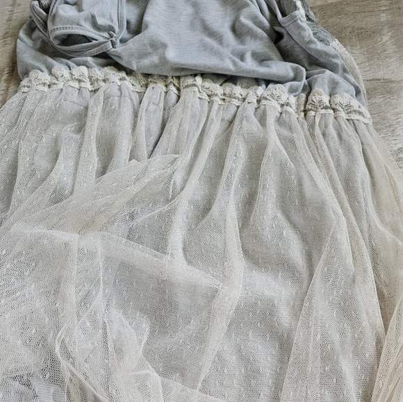 NWT Archer+Arrow Lace Overlay Midi Dress - Picture 9 of 16